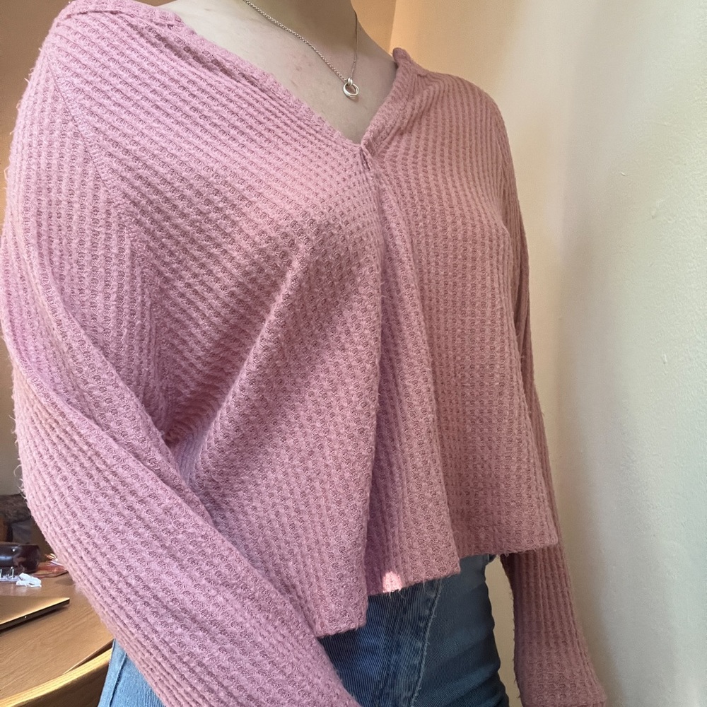 NEW ABOUND WAFFLE KNIT TEE